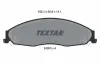 Bremsbelagsatz, Scheibenbremse Vorderachse TEXTAR 2430301