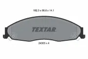 Bremsbelagsatz, Scheibenbremse Vorderachse TEXTAR 2430301