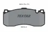 Bremsbelagsatz, Scheibenbremse Vorderachse TEXTAR 2431601