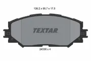 Bremsbelagsatz, Scheibenbremse Vorderachse TEXTAR 2433601