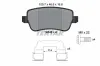 Bremsbelagsatz, Scheibenbremse Hinterachse TEXTAR 2434802