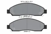Bremsbelagsatz, Scheibenbremse Vorderachse TEXTAR 2437001