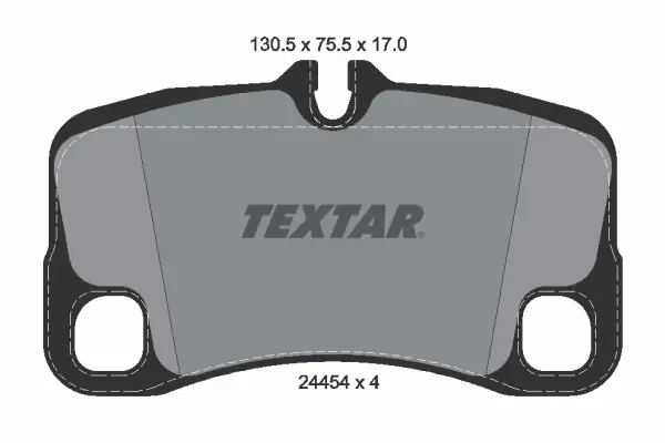 Bremsbelagsatz, Scheibenbremse Hinterachse TEXTAR 2445403