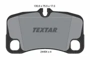 Bremsbelagsatz, Scheibenbremse Hinterachse TEXTAR 2445403