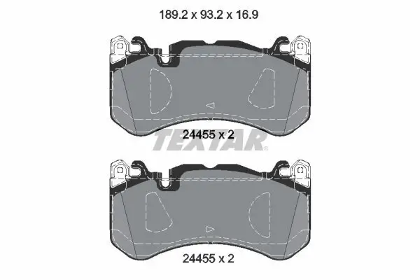 Bremsbelagsatz, Scheibenbremse TEXTAR 2445503
