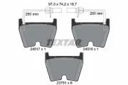 Bremsbelagsatz, Scheibenbremse Vorderachse TEXTAR 2451701