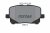 Bremsbelagsatz, Scheibenbremse Vorderachse TEXTAR 2452201
