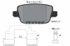 Bremsbelagsatz, Scheibenbremse Hinterachse TEXTAR 2453701