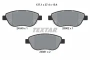 Bremsbelagsatz, Scheibenbremse Vorderachse TEXTAR 2454901