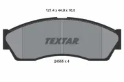 Bremsbelagsatz, Scheibenbremse Vorderachse TEXTAR 2455501