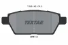 Bremsbelagsatz, Scheibenbremse Hinterachse TEXTAR 2458102