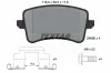 Bremsbelagsatz, Scheibenbremse Hinterachse TEXTAR 2460602