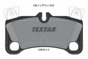 Bremsbelagsatz, Scheibenbremse Hinterachse TEXTAR 2461401