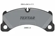 Bremsbelagsatz, Scheibenbremse Vorderachse TEXTAR 2468501