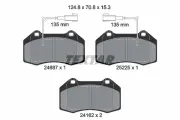 Bremsbelagsatz, Scheibenbremse Vorderachse TEXTAR 2468701