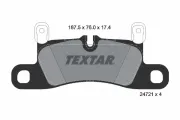 Bremsbelagsatz, Scheibenbremse Hinterachse TEXTAR 2472102