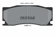 Bremsbelagsatz, Scheibenbremse Vorderachse TEXTAR 2485001
