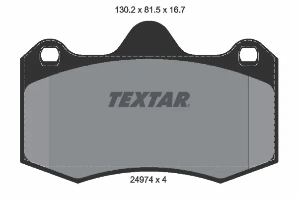 Bremsbelagsatz, Scheibenbremse Vorderachse TEXTAR 2497401