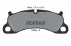 Bremsbelagsatz, Scheibenbremse Vorderachse TEXTAR 2500301