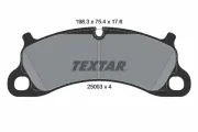 Bremsbelagsatz, Scheibenbremse Vorderachse TEXTAR 2500301