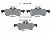 Bremsbelagsatz, Scheibenbremse Hinterachse TEXTAR 2505401