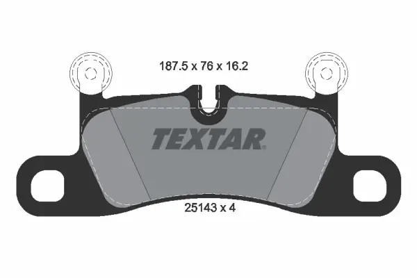 Bremsbelagsatz, Scheibenbremse Hinterachse TEXTAR 2514301