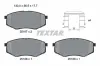 Bremsbelagsatz, Scheibenbremse Vorderachse TEXTAR 2518701