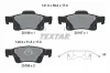 Bremsbelagsatz, Scheibenbremse Hinterachse TEXTAR 2519603