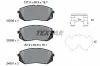 Bremsbelagsatz, Scheibenbremse Vorderachse TEXTAR 2520504