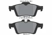 Bremsbelagsatz, Scheibenbremse Hinterachse TEXTAR 2521201