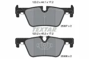 Bremsbelagsatz, Scheibenbremse Hinterachse TEXTAR 2530701