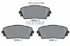 Bremsbelagsatz, Scheibenbremse Vorderachse TEXTAR 2536501