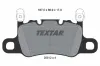 Bremsbelagsatz, Scheibenbremse Hinterachse TEXTAR 2551205