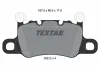 Bremsbelagsatz, Scheibenbremse Hinterachse TEXTAR 2551201