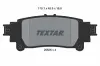 Bremsbelagsatz, Scheibenbremse Hinterachse TEXTAR 2552501