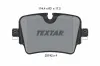 Bremsbelagsatz, Scheibenbremse Hinterachse TEXTAR 2574201