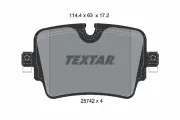 Bremsbelagsatz, Scheibenbremse Hinterachse TEXTAR 2574201