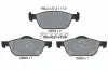 Bremsbelagsatz, Scheibenbremse Vorderachse TEXTAR 2580401