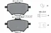 Bremsbelagsatz, Scheibenbremse Hinterachse TEXTAR 2583901