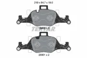 Bremsbelagsatz, Scheibenbremse Vorderachse TEXTAR 2590001