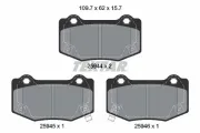 Bremsbelagsatz, Scheibenbremse Hinterachse TEXTAR 2594401