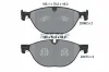 Bremsbelagsatz, Scheibenbremse Vorderachse TEXTAR 2598201