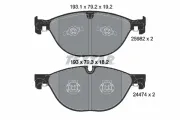Bremsbelagsatz, Scheibenbremse Vorderachse TEXTAR 2598201