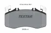 Bremsbelagsatz, Scheibenbremse Vorderachse TEXTAR 2612801