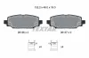 Bremsbelagsatz, Scheibenbremse Hinterachse TEXTAR 2613601