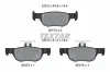 Bremsbelagsatz, Scheibenbremse Hinterachse TEXTAR 2617401