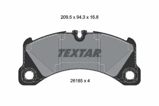 Bremsbelagsatz, Scheibenbremse Vorderachse TEXTAR 2618501 Bild Bremsbelagsatz, Scheibenbremse Vorderachse TEXTAR 2618501