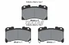Bremsbelagsatz, Scheibenbremse Vorderachse TEXTAR 2642001