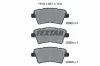 Bremsbelagsatz, Scheibenbremse Hinterachse TEXTAR 2650301