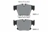 Bremsbelagsatz, Scheibenbremse Hinterachse TEXTAR 2660301